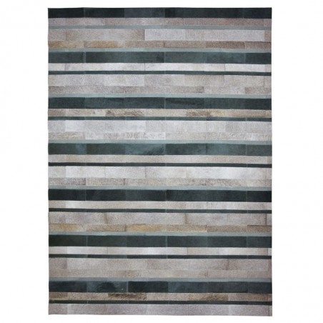 Alfombra piel de vaca serie FRONTERA lineas II - varios tamaños