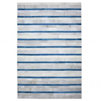 Alfombra piel de vaca serie FRONTERA lineas III - varios tamaños