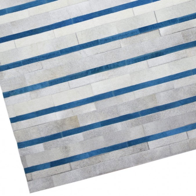 Alfombra piel de vaca serie FRONTERA lineas III - varios tamaños