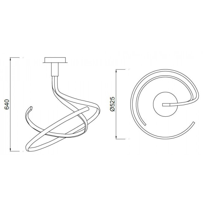 Lámpara techo led nur 