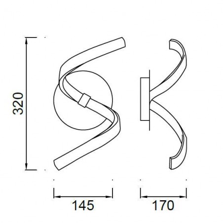 Lámpara techo led nur 