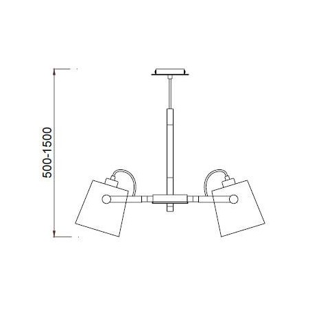 Lámpara techo PAOLA 6 luces