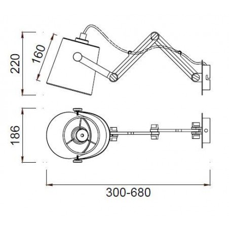 aplique pared estilo nordico cargador usb repisa