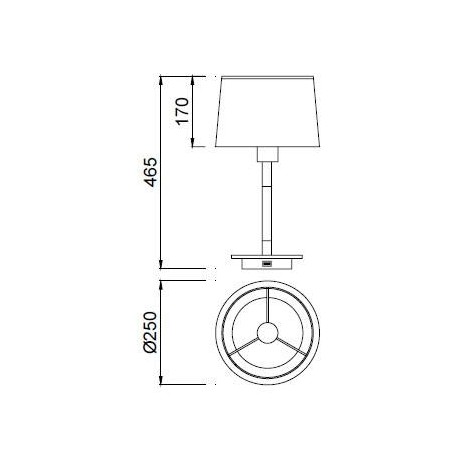 aplique pared estilo nordico cargador usb repisa