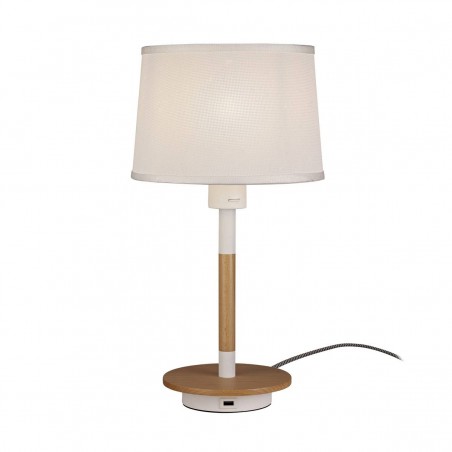 aplique pared estilo nordico cargador usb repisa