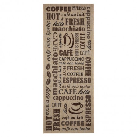 Alfombra 80x200cm interior-exterior KITCHEN COFFEE II