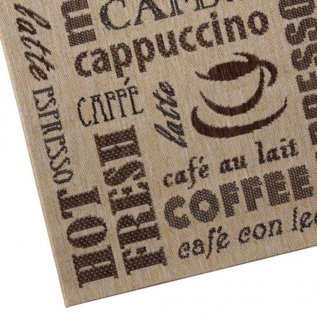 Alfombra 80x200cm interior-exterior KITCHEN COFFEE II