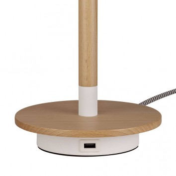 aplique pared estilo nordico cargador usb repisa 2