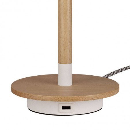 aplique pared estilo nordico cargador usb repisa