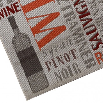 Alfombra 80x200cm interior-exterior KITCHEN WINE I 2