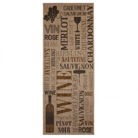 Alfombra 80x200cm interior-exterior KITCHEN WINE III