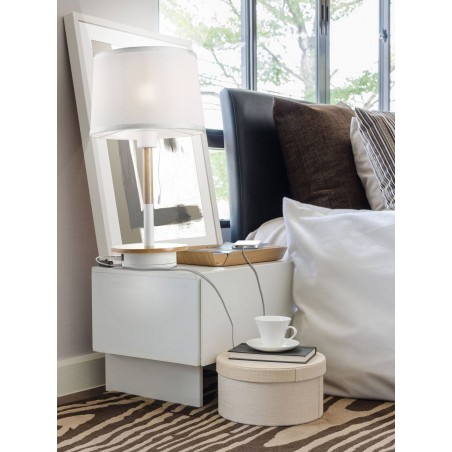 aplique pared estilo nordico cargador usb repisa