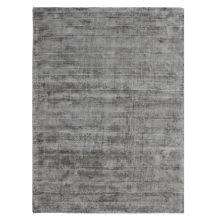 Alfombra 100% viscosa JAMBI gris medio - varios tamaños