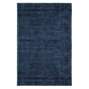 Alfombra 100% viscosa JAMBI azul oscuro - varios tamaños
