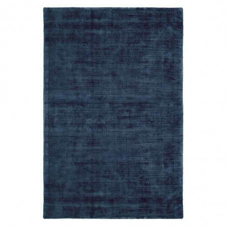 Alfombra 100% viscosa JAMBI azul oscuro - varios tamaños