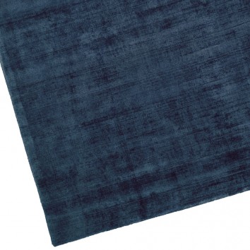 Alfombra 100% viscosa JAMBI azul oscuro - varios tamaños 2