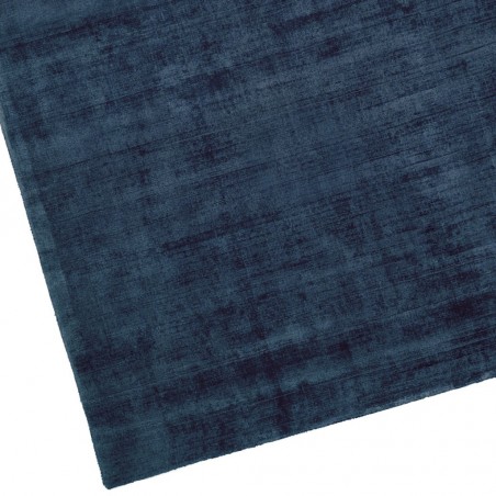 Alfombra 100% viscosa JAMBI azul oscuro - varios tamaños