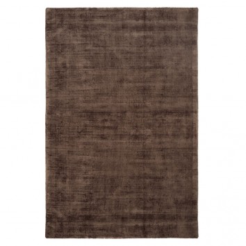 Alfombra 100% viscosa JAMBI marrón - varios tamaños