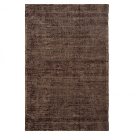 Alfombra 100% viscosa JAMBI marrón - varios tamaños