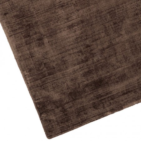 Alfombra 100% viscosa JAMBI marrón - varios tamaños