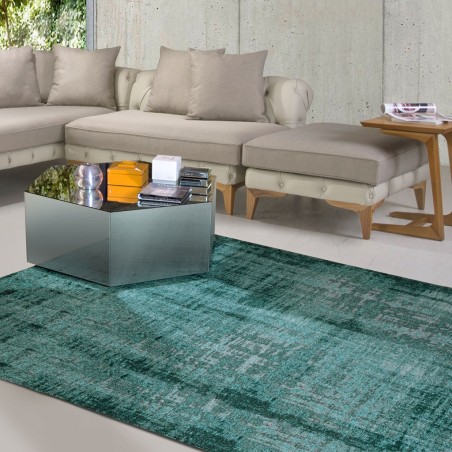 Alfombra ANTIK CHENILLA esmeralda - varios tamaños