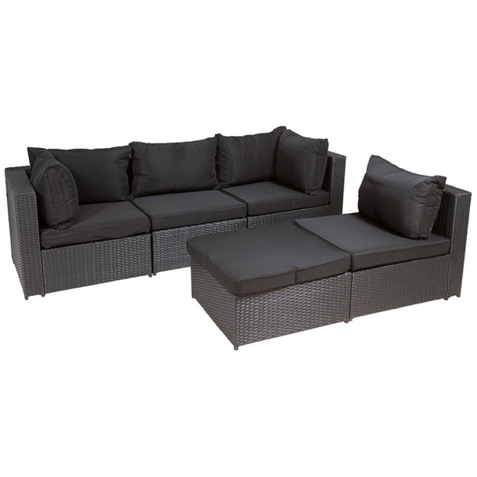 Conjunto terraza 5p. Milano - 222x144x66h