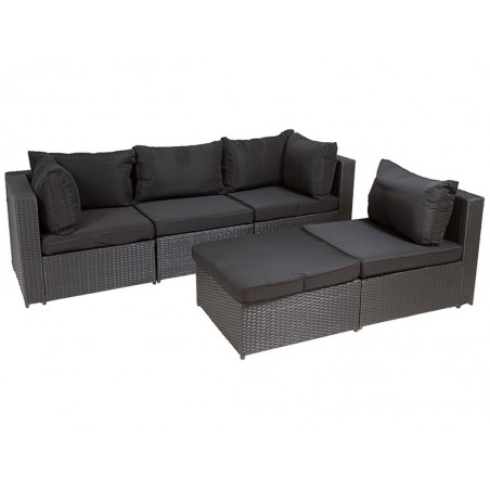 Conjunto terraza 5p. Milano - 222x144x66h