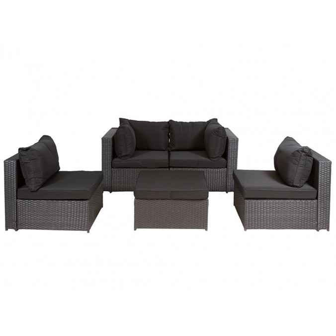 Conjunto terraza 5p. Milano - 222x144x66h