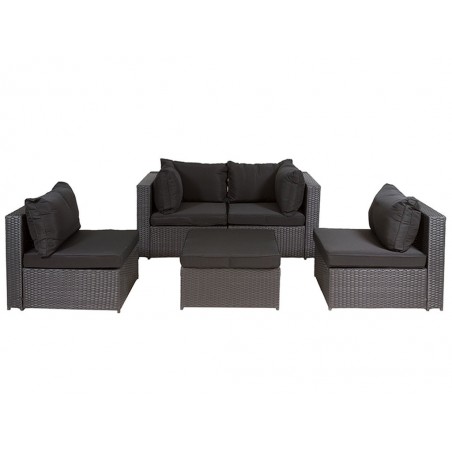 Conjunto terraza 5p. Milano - 222x144x66h