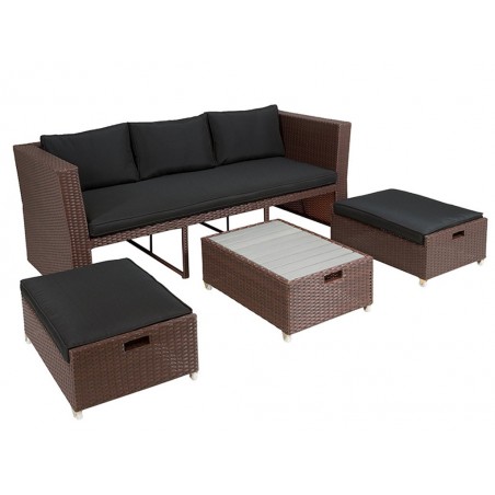 Conjunto terraza 4p. Lido - 178x78x75h