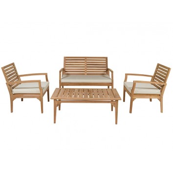 Conjunto Ivory de teca - 240x150x90h