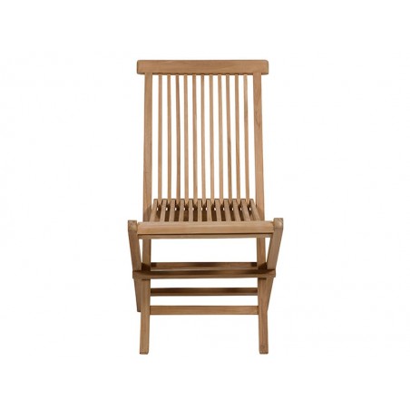 Mesa cuadrada + 2 sillas teca - 70x70x77h