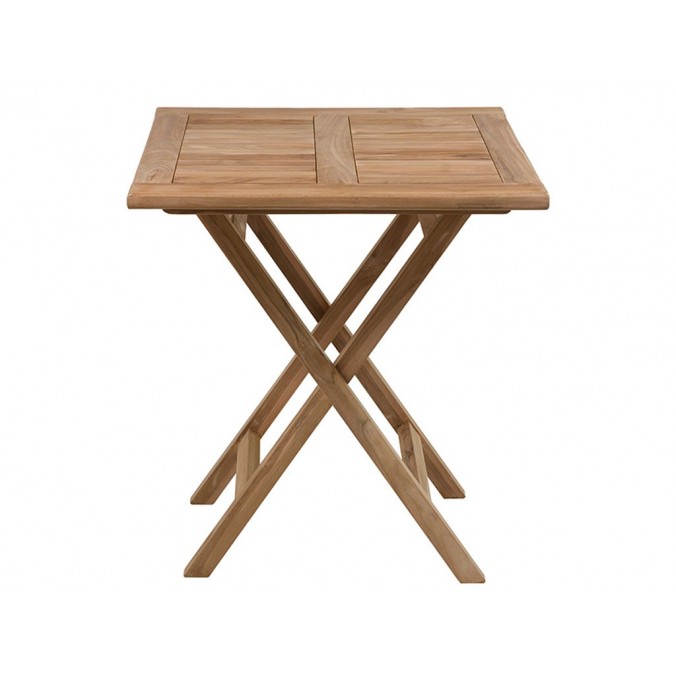 Mesa cuadrada + 2 sillas teca - 70x70x77h Mesa cuadrada + 2 sillas teca - 70x70x77h