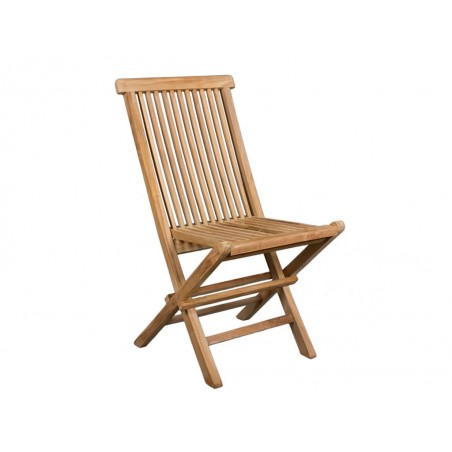 Silla plegable de teca - 43x47x89h