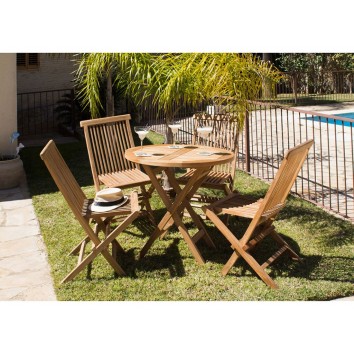 Silla plegable de teca - 43x47x89h 2