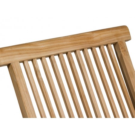Silla plegable de teca - 43x47x89h
