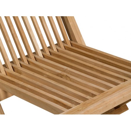 Silla plegable de teca - 43x47x89h
