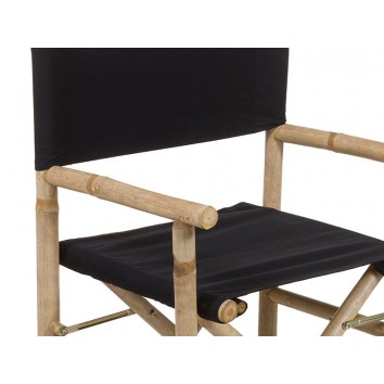 Silla director bambú negra - 58x45x89h 2