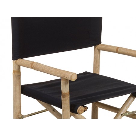 Silla director bambú negra - 58x45x89h