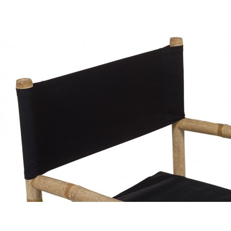 Silla director bambú negra - 58x45x89h