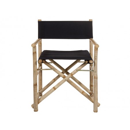 Silla director bambú negra - 58x45x89h