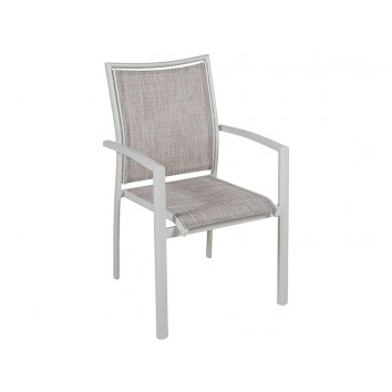Silla aluminio jardín - 57x66x90h