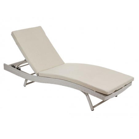 Tumbona de rattan - 194x65x28h