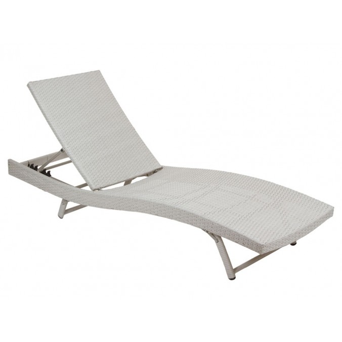 Tumbona de rattan - 194x65x28h Tumbona de rattan - 194x65x28h
