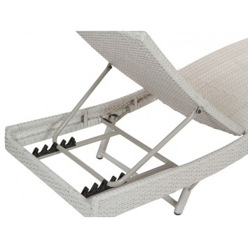 Tumbona de rattan - 194x65x28h 2
