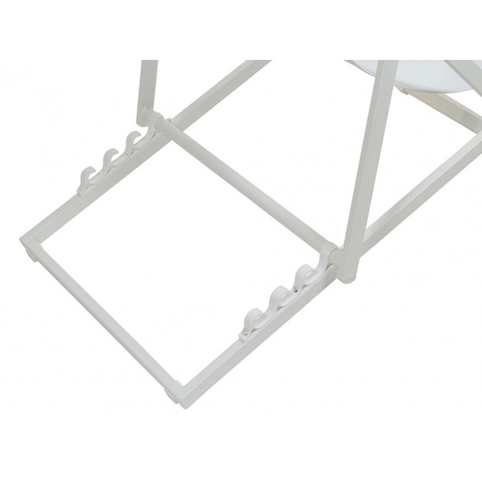 Sillón de jardín blanco - 60x100x93h