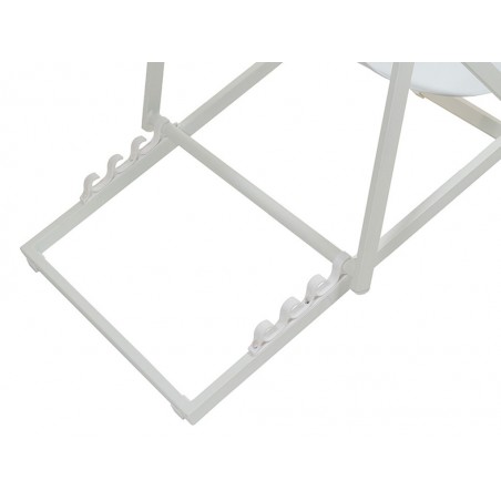 Sillón de jardín blanco - 60x100x93h