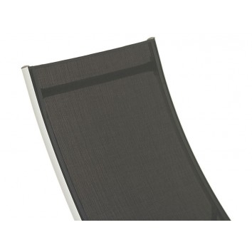 Tumbona aluminio gris - 180x55x25h 2