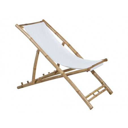 Silla playa bambú - 136x59x66h