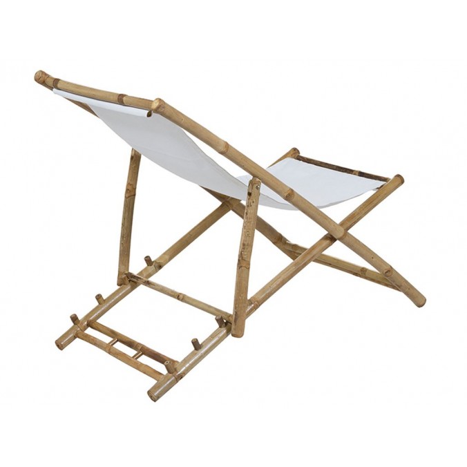 Silla playa bambú - 136x59x66h